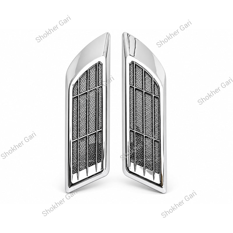 Car 2PCS Solar Flashing LED Warning Light Side Fender Decorative Lamp