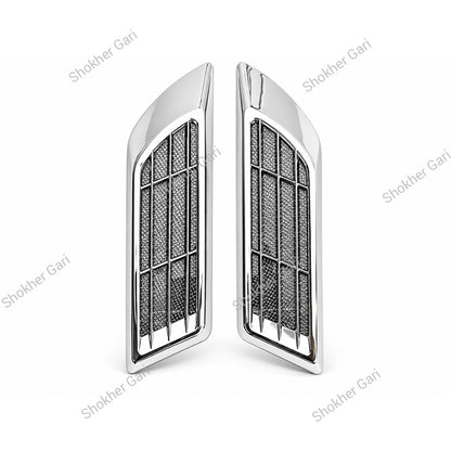 Car 2PCS Solar Flashing LED Warning Light Side Fender Decorative Lamp