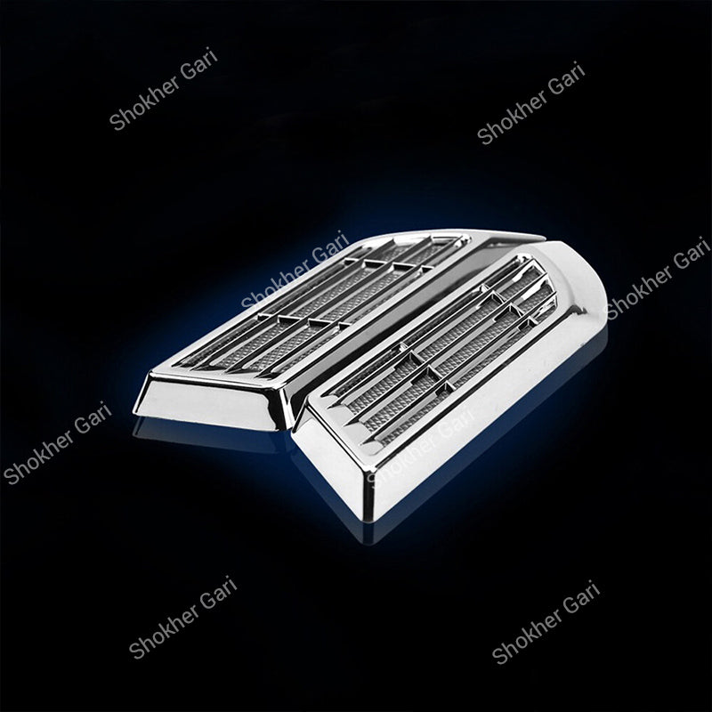 Car 2PCS Solar Flashing LED Warning Light Side Fender Decorative Lamp