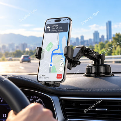 Car Hoco H89 Crown Heavy Duty Suction Cup Mobile Phone Mount