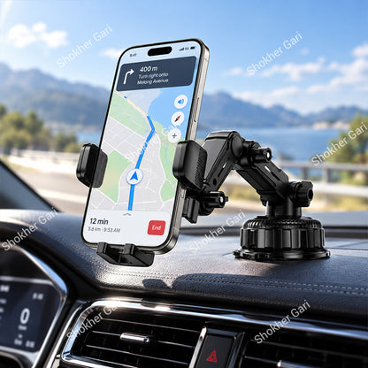 Car Hoco H89 Crown Heavy Duty Suction Cup Mobile Phone Mount