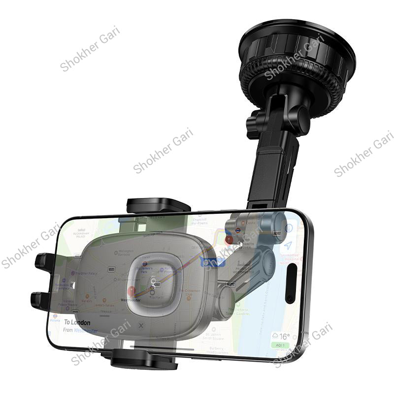 Car Hoco H89 Crown Heavy Duty Suction Cup Mobile Phone Mount