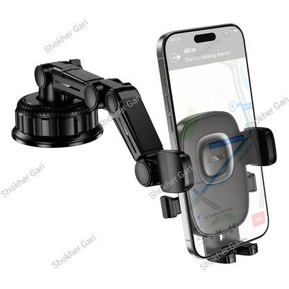 Car Hoco H89 Crown Heavy Duty Suction Cup Mobile Phone Mount