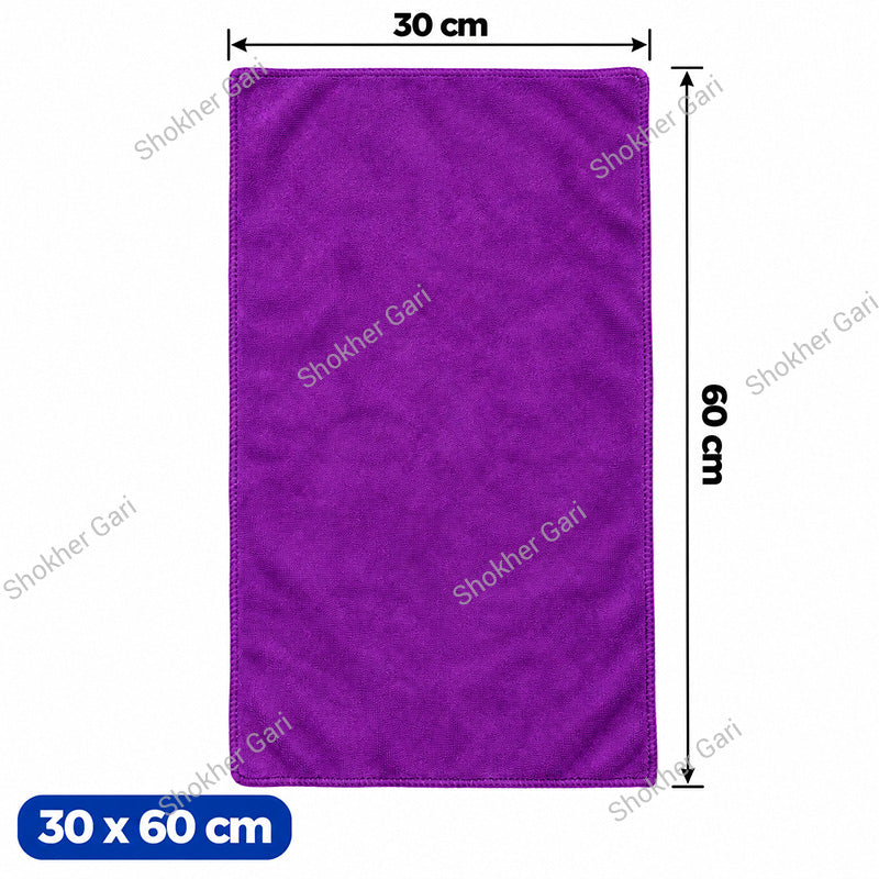 Car Microfiber Cleaning and Drying Towel 30×60cm