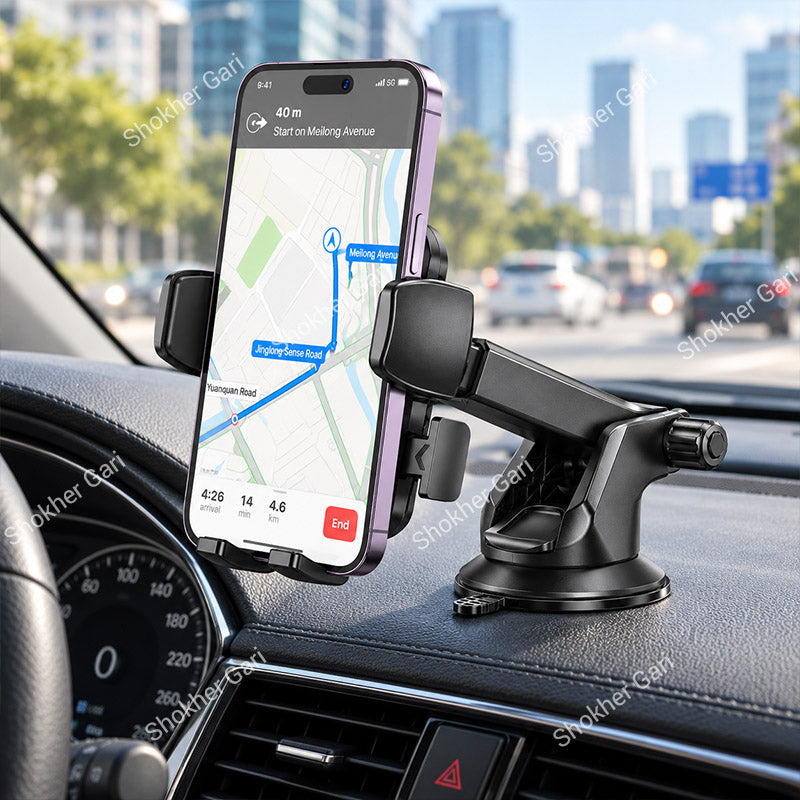 Car Hoco H65 Gamble Adjustable Suction Cup Mobile Holder