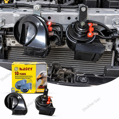Car Kaier R50 Premium 12V Waterproof Dual Snail Horn Kit 400Hz 500Hz