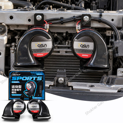 Car OSUN ODL163 High Power Dual Snail Sports Horn Set – 12-Month Warranty