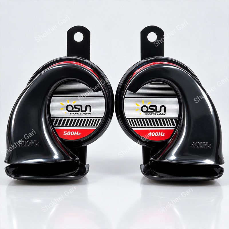 Car OSUN ODL163 High Power Dual Snail Sports Horn Set – 12-Month Warranty