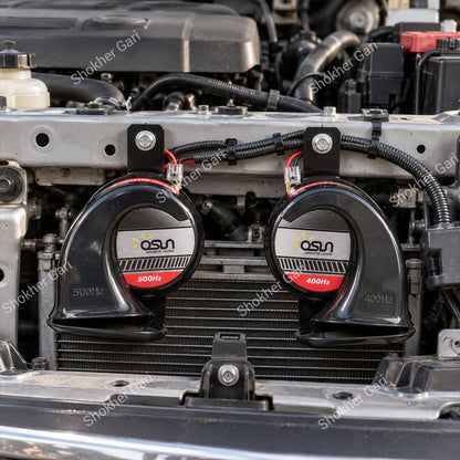Car OSUN ODL163 High Power Dual Snail Sports Horn Set – 12-Month Warranty