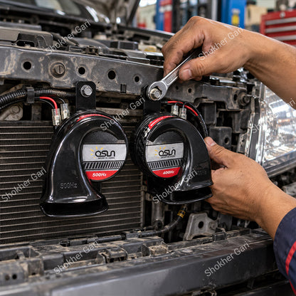 Car OSUN ODL163 High Power Dual Snail Sports Horn Set – 12-Month Warranty