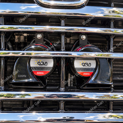 Car OSUN ODL163 High Power Dual Snail Sports Horn Set – 12-Month Warranty
