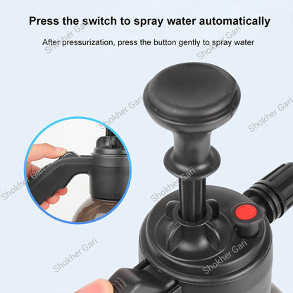 Car Wash Foam Cannon Manual Pressure Sprayer 2L