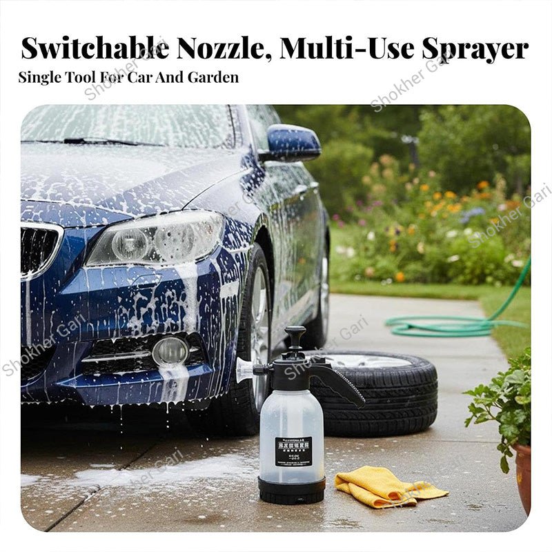 Car Wash Foam Cannon Manual Pressure Sprayer 2L