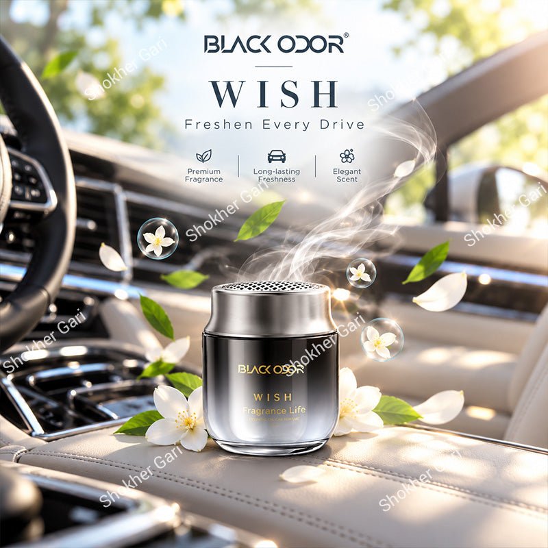 Car Black Odor Gel Perfume Premium Interior Air Freshener 120g