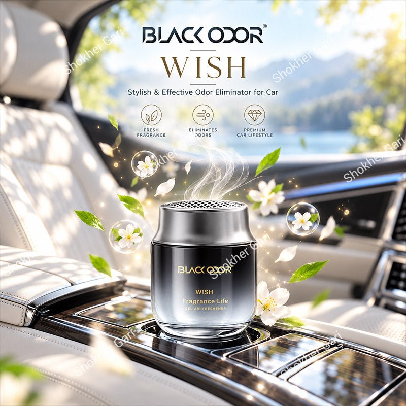 Car Black Odor Gel Perfume Premium Interior Air Freshener 120g