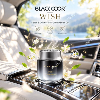 Car Black Odor Gel Perfume Premium Interior Air Freshener 120g