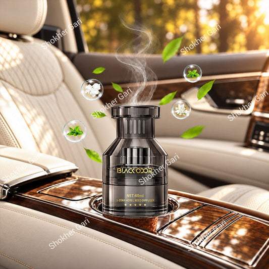 Car Black Odor Premium Reed Diffuser Perfume Air Freshener 60ml
