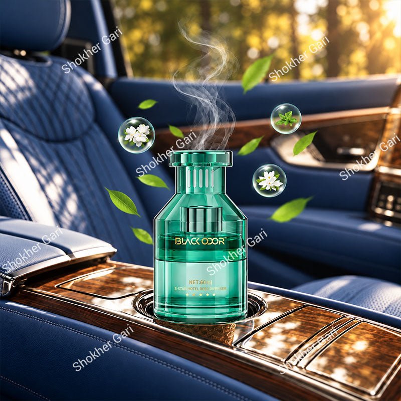 Car Black Odor Premium Reed Diffuser Perfume Air Freshener 60ml