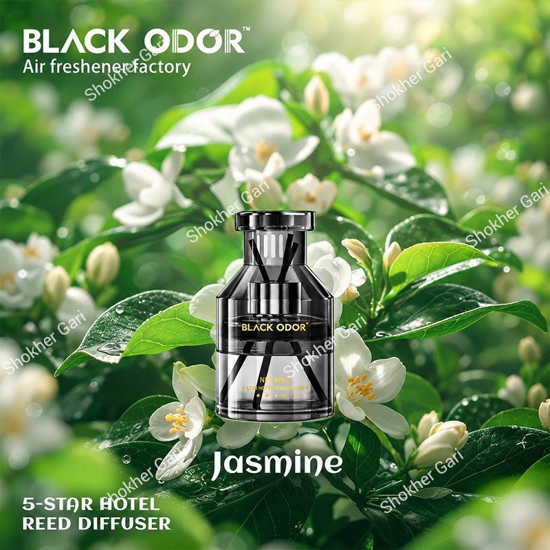 Car Black Odor Premium Reed Diffuser Perfume Air Freshener 60ml