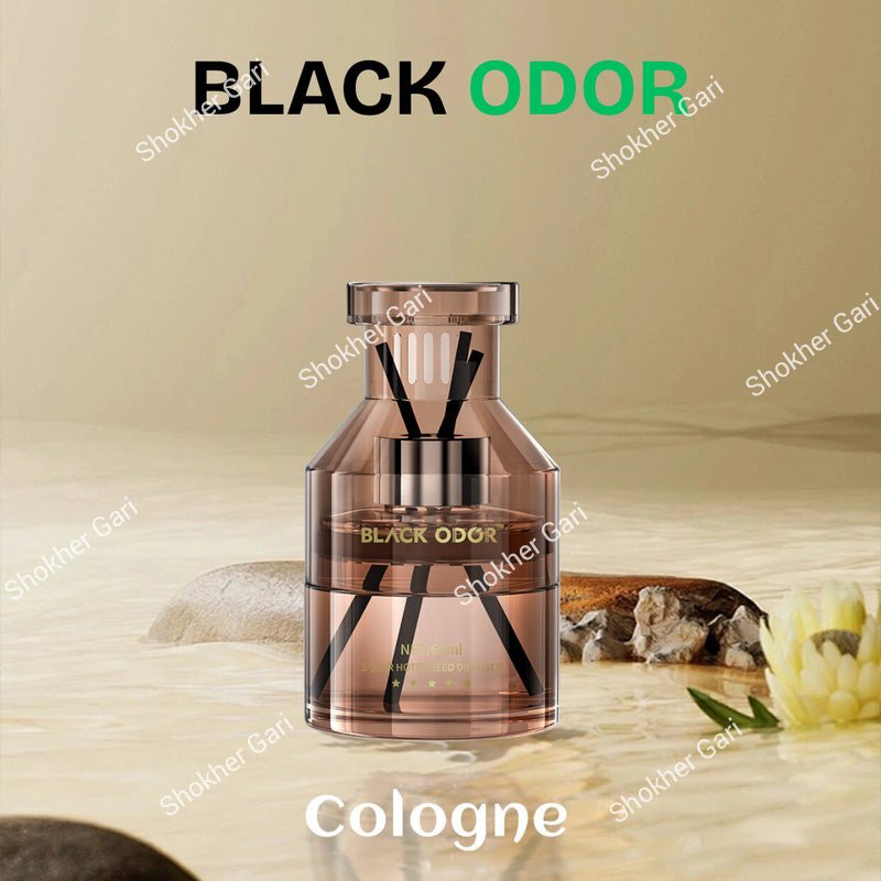 Car Black Odor Premium Reed Diffuser Perfume Air Freshener 60ml