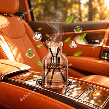 Car Black Odor Premium Reed Diffuser Perfume Air Freshener 60ml