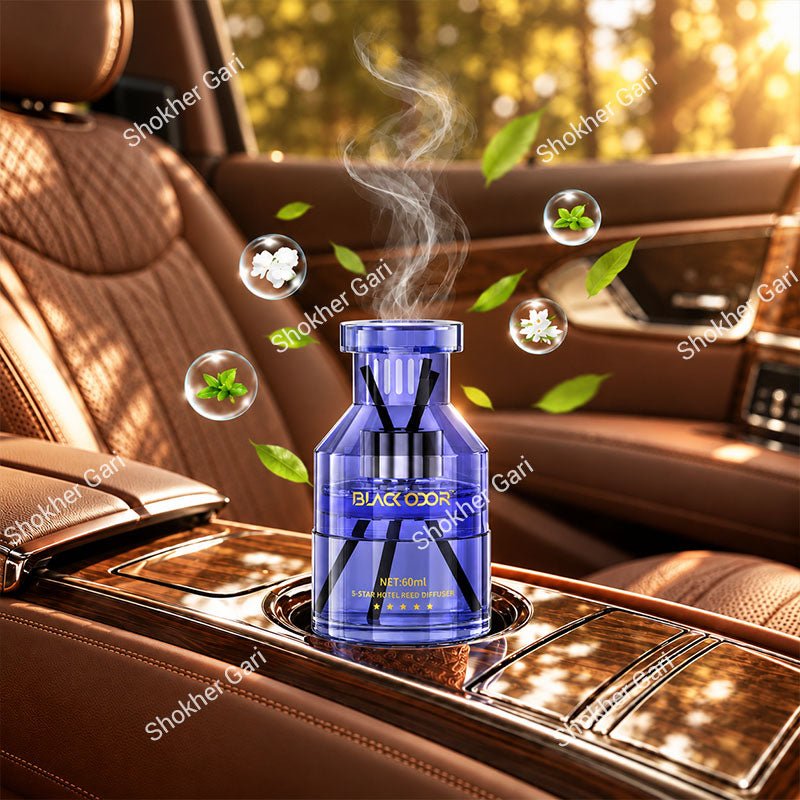 Car Black Odor Premium Reed Diffuser Perfume Air Freshener 60ml