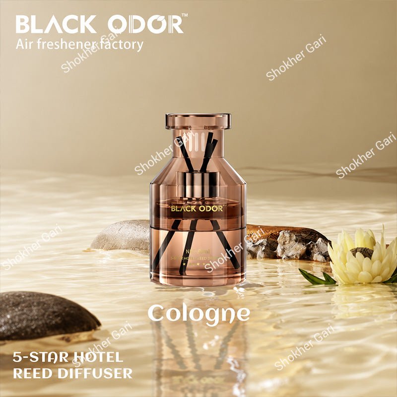 Car Black Odor Premium Reed Diffuser Perfume Air Freshener 60ml