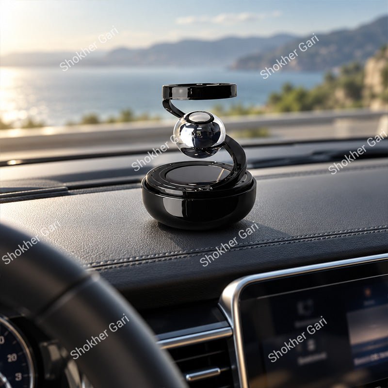 Car Solar Star Ring Dashboard Ornament Premium Interior Showpiece