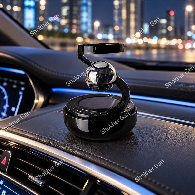 Car Solar Star Ring Dashboard Ornament Premium Interior Showpiece