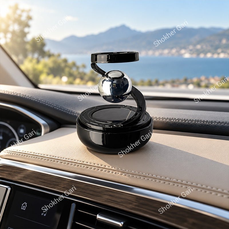 Car Solar Star Ring Dashboard Ornament Premium Interior Showpiece