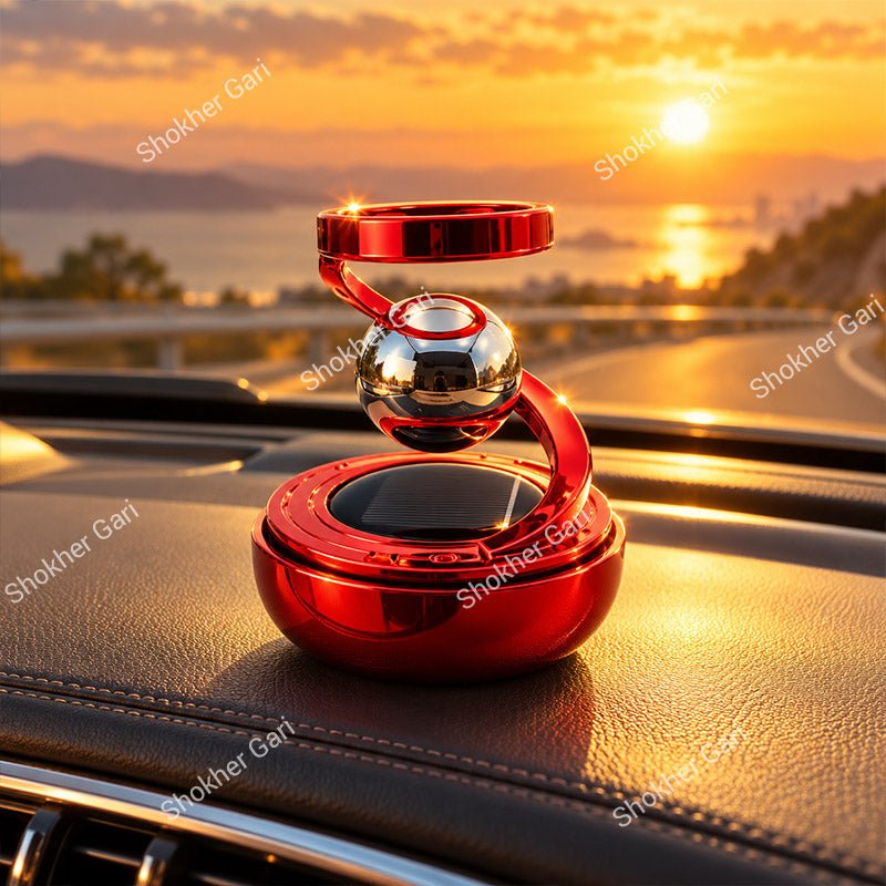 Car Solar Star Ring Dashboard Ornament Premium Interior Showpiece