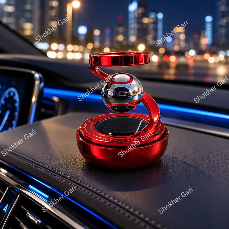Car Solar Star Ring Dashboard Ornament Premium Interior Showpiece