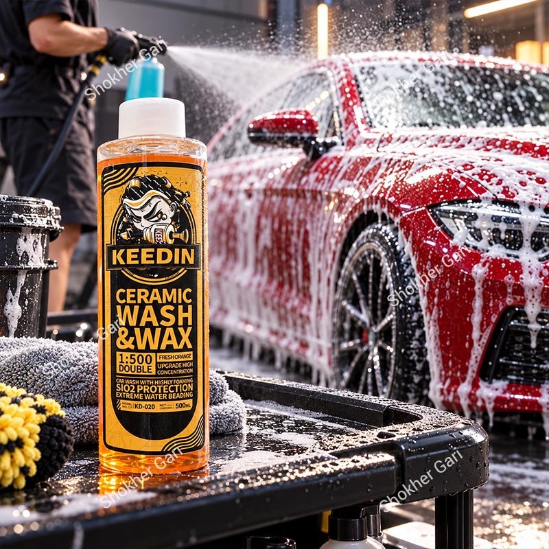 Car Keedin Ceramic Wash & Wax Hydrophobic Shampoo