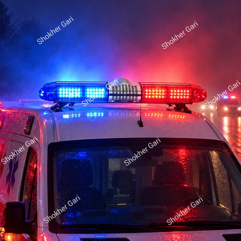 Car 300W LED Police Bar Light Ambulance Light with Siren and Voice Talk System