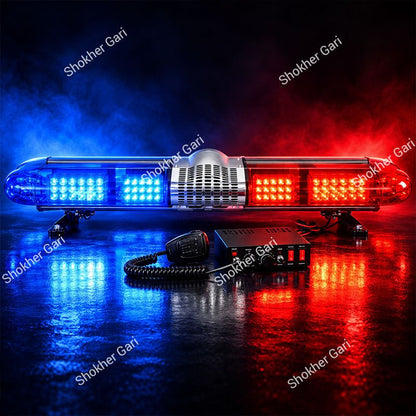 Car 300W LED Police Bar Light Ambulance Light with Siren and Voice Talk System