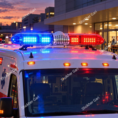 Car 300W LED Police Bar Light Ambulance Light with Siren and Voice Talk System