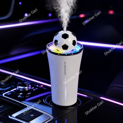Car Soccer Ball Mini Humidifier with LED Light and Aroma Diffuser