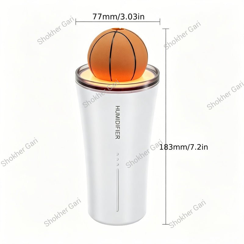 Car Soccer Ball Mini Humidifier with LED Light and Aroma Diffuser
