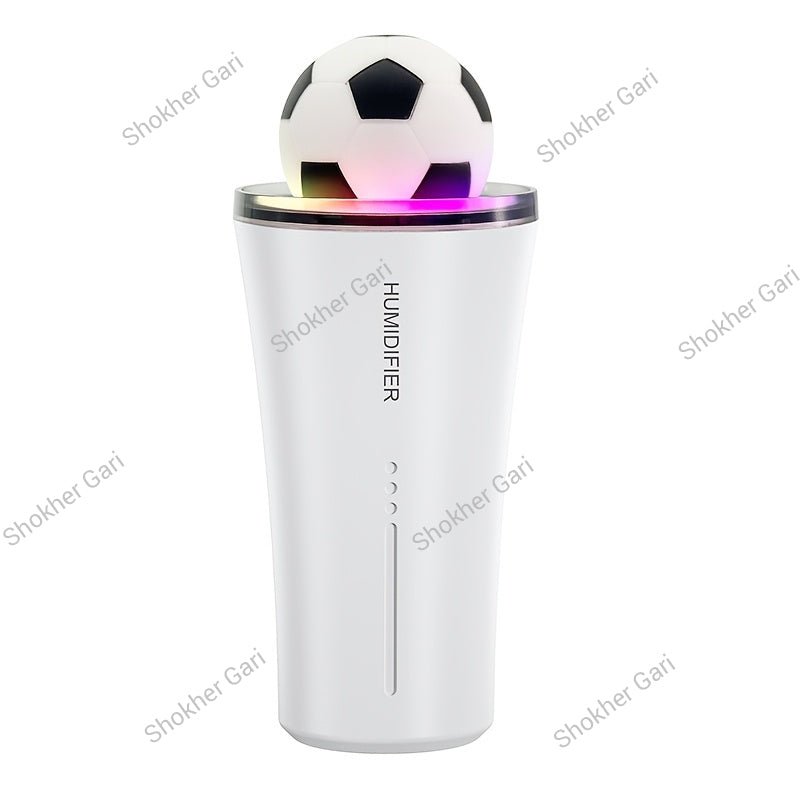Car Soccer Ball Mini Humidifier with LED Light and Aroma Diffuser