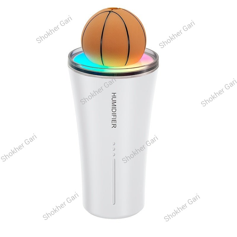 Car Soccer Ball Mini Humidifier with LED Light and Aroma Diffuser