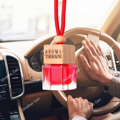 Car Hanging Perfume Premium Square Bottle Air Freshener Fragrance