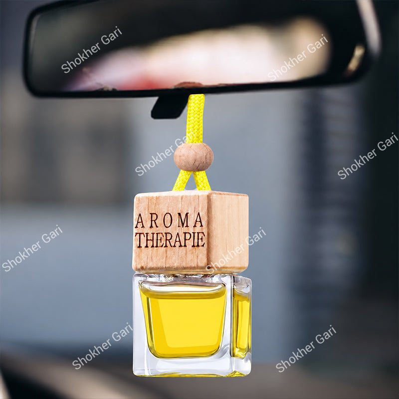 Car Hanging Perfume Premium Square Bottle Air Freshener Fragrance