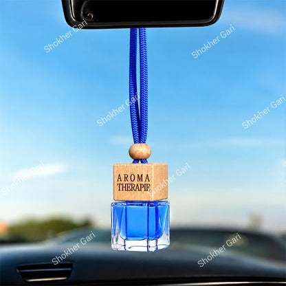 Car Hanging Perfume Premium Square Bottle Air Freshener Fragrance