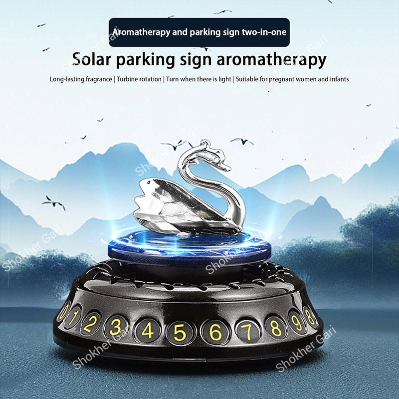 Car Swan Phone Number Plate Dashboard Aromatherapy Ornament