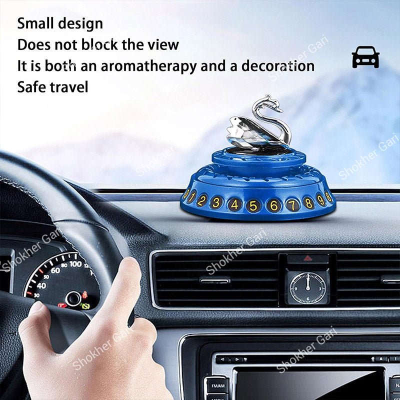 Car Swan Phone Number Plate Dashboard Aromatherapy Ornament