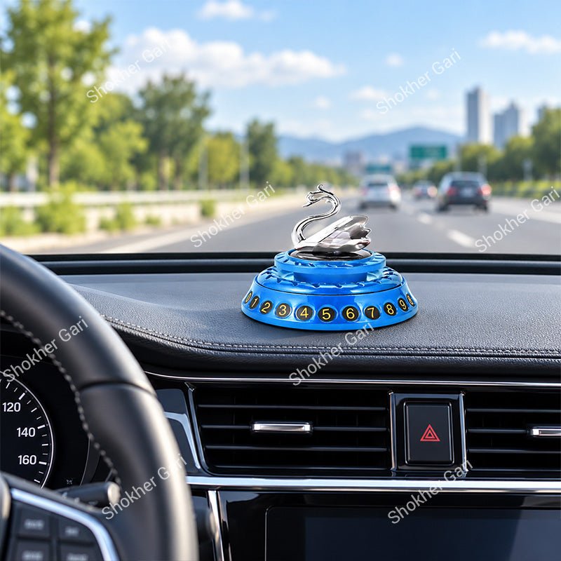 Car Swan Phone Number Plate Dashboard Aromatherapy Ornament