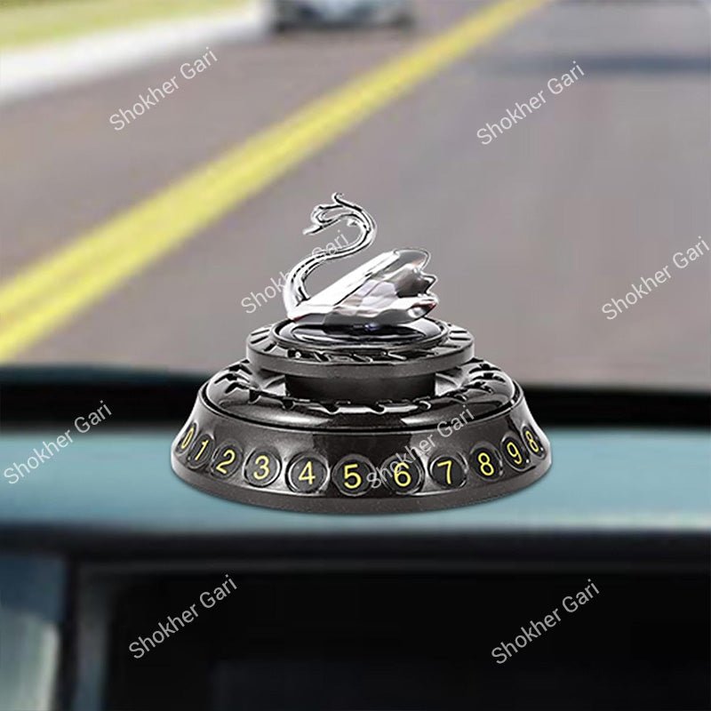 Car Swan Phone Number Plate Dashboard Aromatherapy Ornament