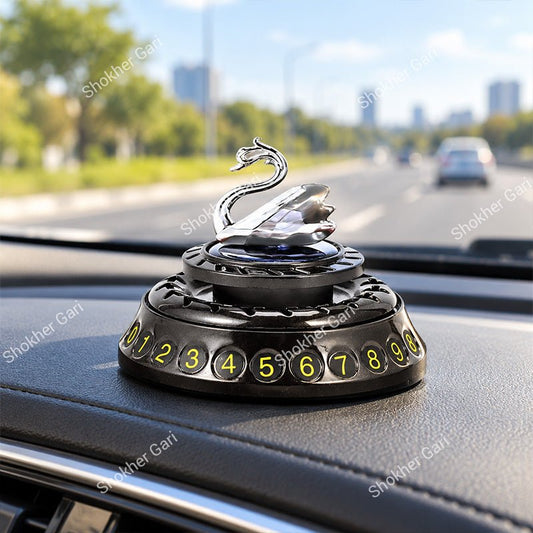 Car Swan Phone Number Plate Dashboard Aromatherapy Ornament
