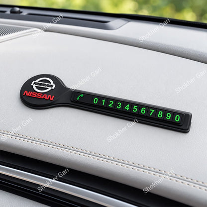 Car Dashboard Parking Number Display with Adjustable Phone Digits