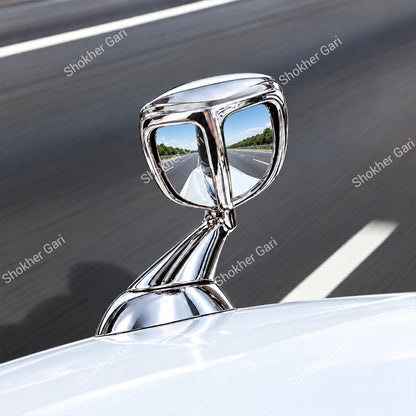Car Chrome Fender Side Mirror Classic Hood Mounted Rear View Mirror For Haice Noah Prado 1 pcs